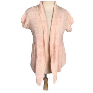 American Rag Cardigan sweater top open front peach